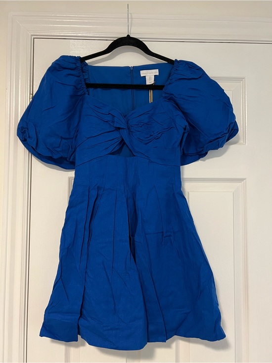 House of Harlow 1960 Dresses & Skirts - House of Harlow 1960 Royal Blue Puff Sleeve Dress